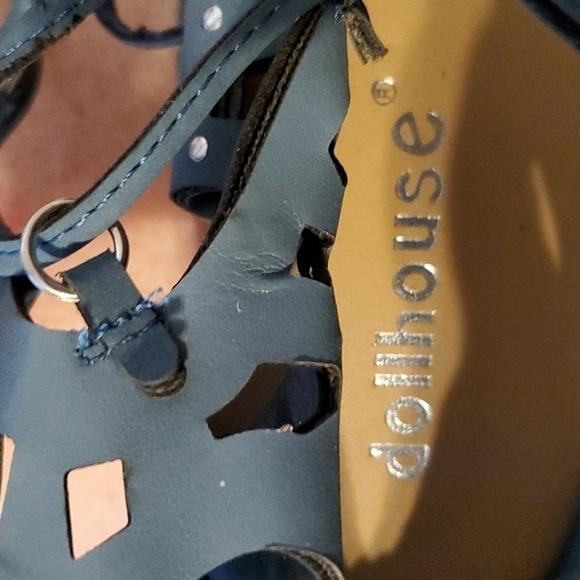 Beautiful sandals blue size 9W - Picture 6 of 6